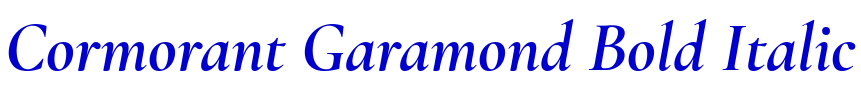 Cormorant Garamond Bold Italic fonte